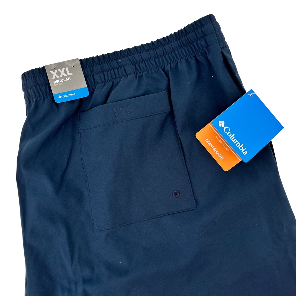 Columbia Summertime Stretch Short Mens XXL Ins 8" Navy Omni Shield‎